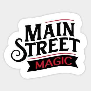 Main Street Magic Old School Logo Sticker